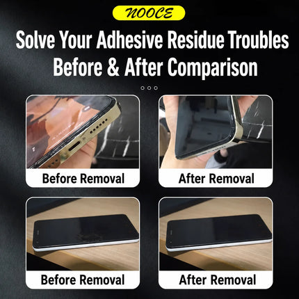 Phone Repair Glue and Adhesive Remover Kit with Precision Needle Tips and Cleaning Swabs for Screen Back Cover Frame Assembly