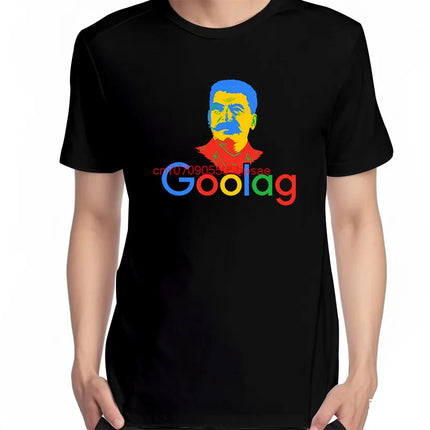 Men's Cotton Graphic Tee Short Sleeve Funny Goolag Ussr Stalin Artsy Awesome Shirt New Arrival Top Quality Vintage Style