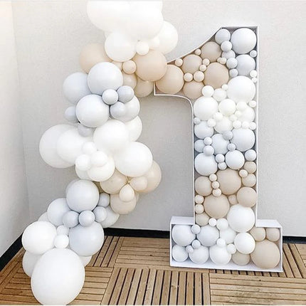 1PC 73cm/28.74inch Marquee Balloon Frame KT Board Numbers 0-9– Large 3D Standee for Birthdays, Anniversaries, Graduations – DIY