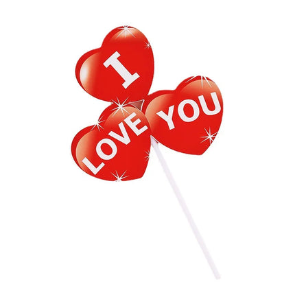 Couples Kiss Heart Love Bear Cake Cupcake Topper Happy Birthday Valentine's Day Party Dessert Wedding Decor Baking Supplies