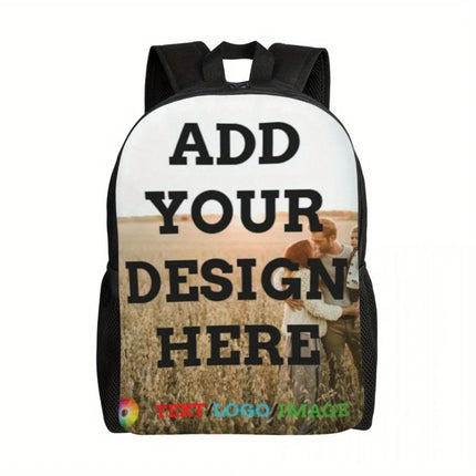 Customized Lightweight Daypack,Personalized Polyester Casual Backpack with Adjustable Straps,Zip Closure,Hand Wash,Unique Design