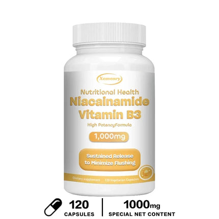 Niacinamide Vitamin B3 1,000 Mg - Dietary Supplement, Non-GMO