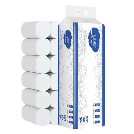 12rolls Mini Toilet Paper Household Hygienic Tissue Bulk Box Direct Supply Bathroom Paper Towel Whole Box Batch