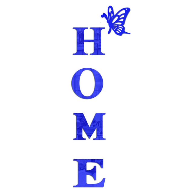Home Logo 3D Mirror Wall Sticker Butterfly Acrylic Mirror Wall Sticker 5PCS Art Entrance Decoration Home Decoration