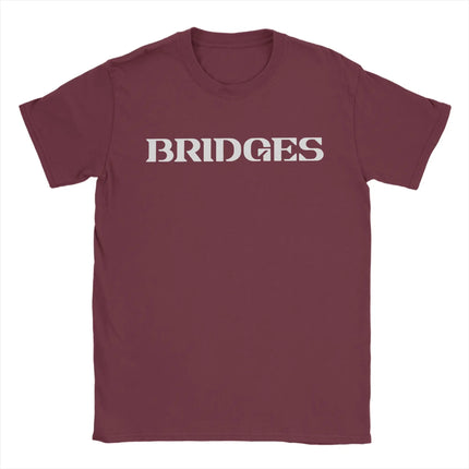 Bridges Death Stranding Logo T Shirts Men Cotton Humor T-Shirt Crew Neck Video Game Tee Shirt Short Sleeve merch Plus Size
