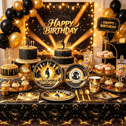 Michael Jackson Birthday Party Decoration Tableware Cups Plates Napkins Tablecloth Favor Souvenir Party Supplies Baby Shower