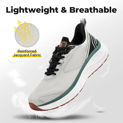 Fitville Men'S Walking Shoes Wide Design Sneakers Cushioned Tennis Running Shoe With Arch Support For Plantar Fasciitis Relief