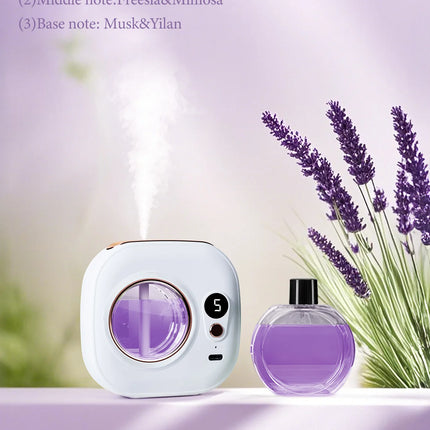 Rechargeable automatic aroma diffuser, essential oil diffuser, aroma essential oil, hotel bathroom aroma machine gift