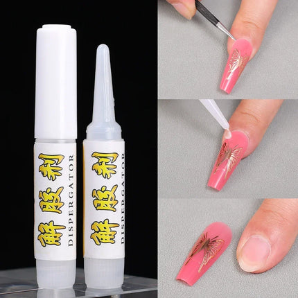 10/50PCS Removeing Debonder Glue for Removeing False Nails Rhinestone Liquid Remover Degreaser Nail Art Manicure Cleaner Tools