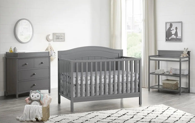 North Bay 4-in-1 Convertible Baby Crib, Dove Gray, GreenGuard Gold Certified
