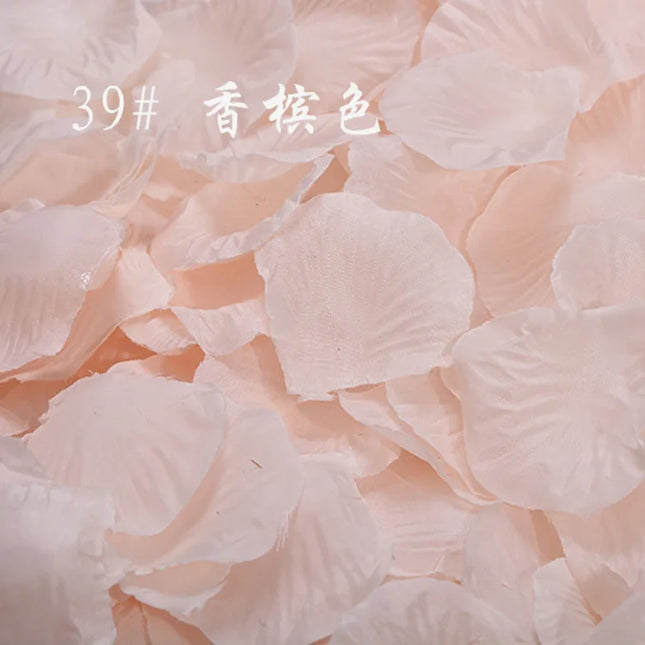 100pieces/pack wedding supplies wholesale simulation rose four leaf fake petals gold silver hand throwing flowers proposal