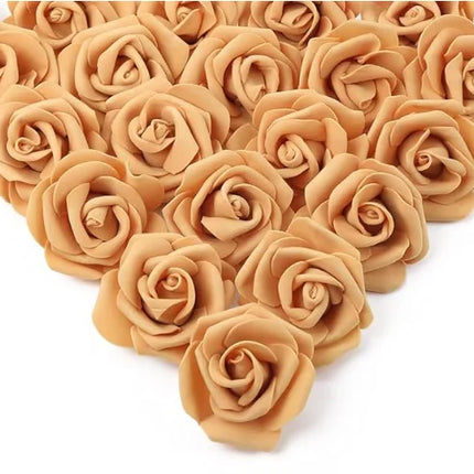 10/20/50Pcs Artificial Foam Rose Flowers PE Fake Flower for Home Room Dceor Wedding Party Halloween Thanksgiving Christmas Decor