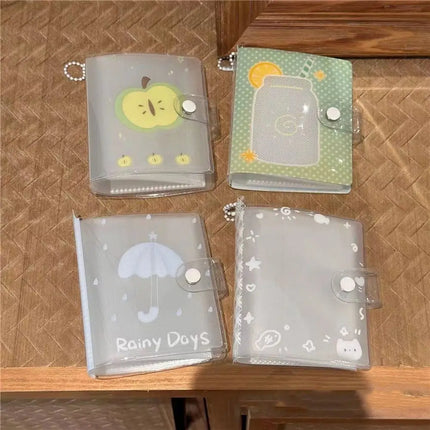 M5 3 inch Photocards Holder Transparent Rain Series Photo Album Loose Leaf Idol Card Collection Binder High Quality