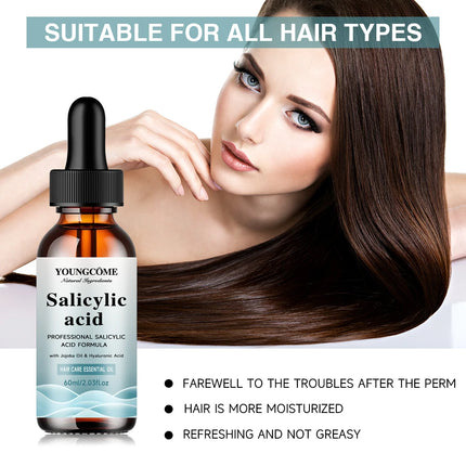Salicylic Acid Hair Shampoo Magical Repair Damage Frizzy Soft Smooth Shiny Hair Deep Clean Moisturizing Keratin Hair Care Essent