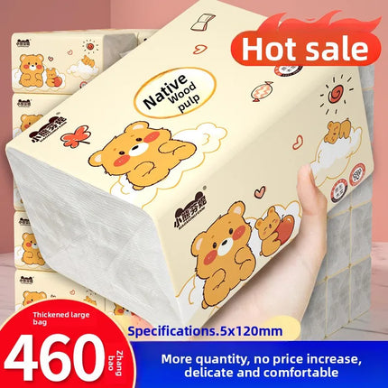 18-30 Packs Of Toilet Paper, 460 Sheets Per Pack, Large Bags, Household Facial Tissues, Napkins, Hand Wipes, Sanitary Napkins