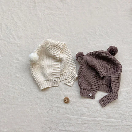 MILANCEL Baby Rompers Toddler Girls Knit Jumpsuits Solid Boys Romper Infant Clothes