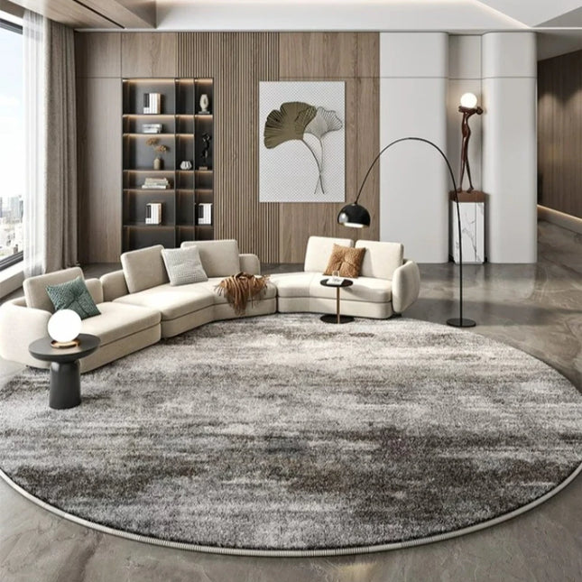Minimalism Carpets for Living Room Light Luxury Bedroom Decor Carpet High-end Round Plush Rug Fluffy Soft Home Grey Floor Mat