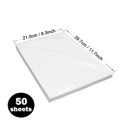 50sheets 105g A4 Double-side Coated High Glossy Photo Paper By Laser Printer For Menu Picture Image Cover Printing