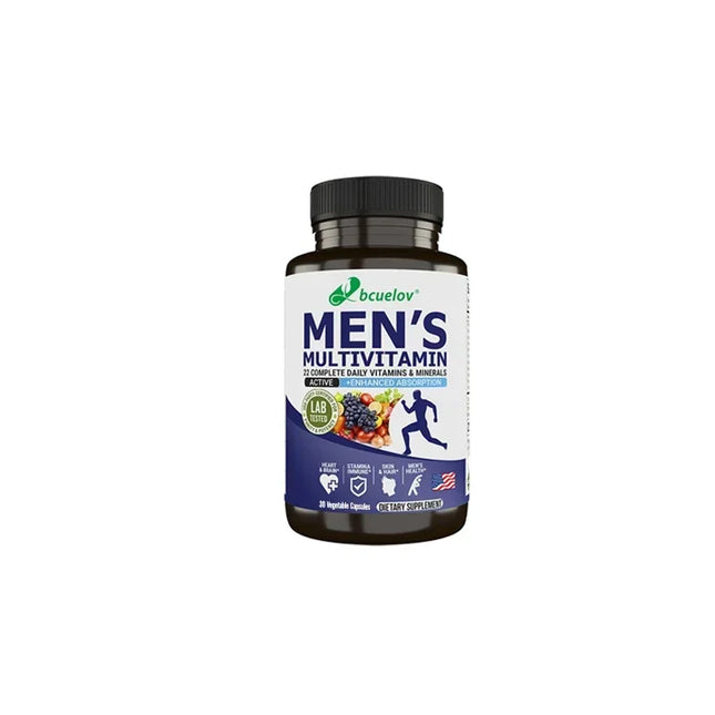 Men’s Multivitamin & Mineral Capsules, High Absorption Antioxidant Supplement for Energy, Immune, Bone, Skin & Overall Wellness