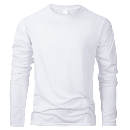 Men's Long Sleeve T Shirts Casual Round Neck Moisture Wicking Tees Male Tops Sports comfortable versatile Men's T-shirts
