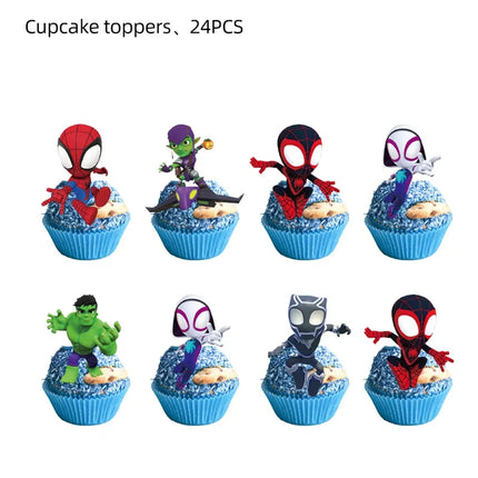 Spidey And His Amazing Friends Birthday Party Decoration Plates Tablecloth Cup Banner For Kids Birthday Balloon Party Favor Gift
