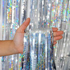 laser silver / 1m wide X 2m high