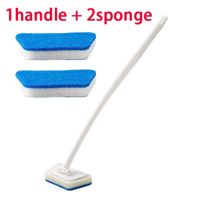 Bathroom Sponge Cleaning Brush Multi-Functional Tool Long Handle Removable Household Floor Bathtub Brushes Ceramic Tile Brush