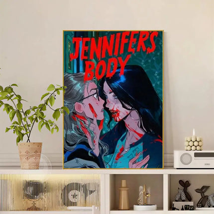 Pop Movie Jennifer Body Poster Versatile HD Waterproof Wall Art Self-Adhesive Decor for Any Space Ideal Gift
