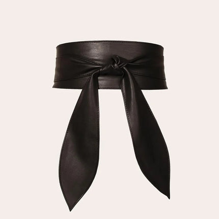 Women Wide Waist Sash Elegant Bowknot Decor Waist Belt Fashion Versatile Dress Corset Belt For Ladies Dresses Decoration