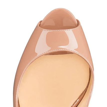 LOSLANDIFEN New 14CM Platform Super High Heels For Woman Sexy Open Toe Sandals Gladiator Party Dress Women Shoes Plus Size 44