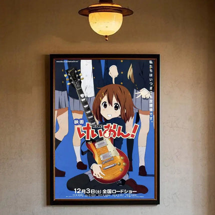 Anime Kawaii Girl K-On Cute Poster HD art sticky wall waterproof home living room bedroom bar aesthetic decoration