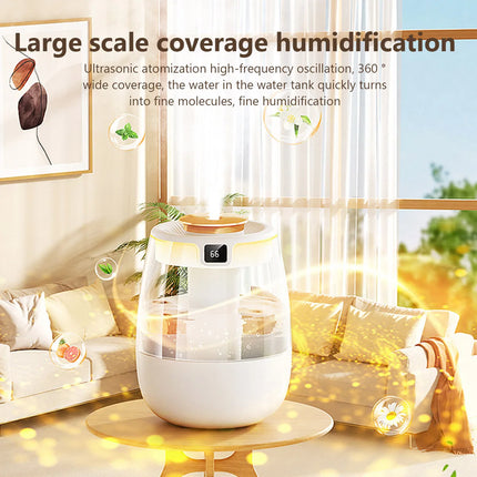 1300ml Air Humidifier Aroma Diffuser Double Spray Port Essential Oil Mist Maker Desktop Home Office USB Humidifier with Light