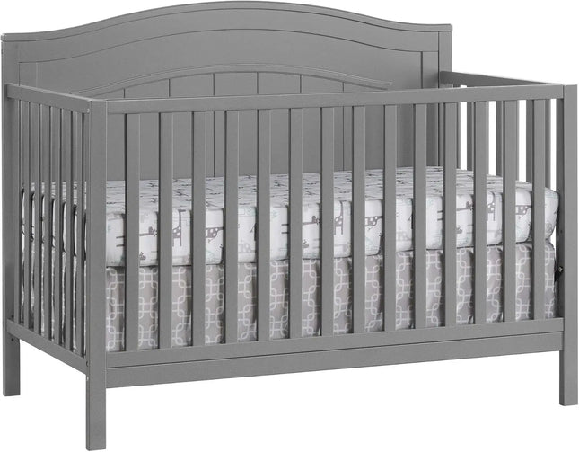 North Bay 4-in-1 Convertible Baby Crib, Dove Gray, GreenGuard Gold Certified