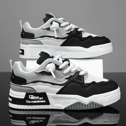 Breathable men's shoes, casual skate shoes, sports shoes, daily fitness training, outdoor hiking, street walking. Unisex, suitab
