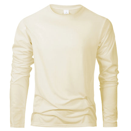 Men's Long Sleeve T Shirts Casual Round Neck Moisture Wicking Tees Male Tops Sports comfortable versatile Men's T-shirts