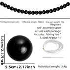 5.5cm Black 20pcs