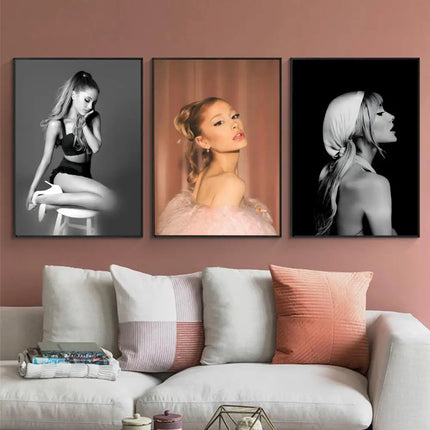 POPULAR Ariana Grandee Poster HD Waterproof Self-Adhesive Wall Art - Versatile Decor for Any Space | Perfect Gift Idea