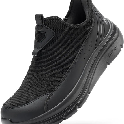 FitVille Men'S Extra Wide Hands-Free Slip-On Walking Sneakers, Lightweight Breathable Orthopedic Shoes With Arch Support, Foot Pain Relief For Swollen Feet
