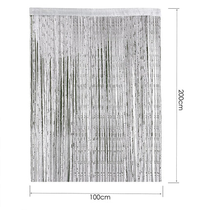 100 x 200cm Door Windows Hanging Beaded Decors Curtain String Summer Fly Insect Screen Tassel Panel Curtains Door Home Decor Hot