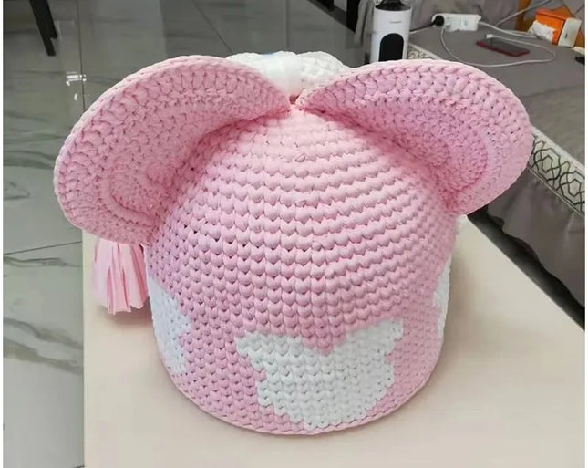 for Star Poly Color Hand Knitted Moses Baby Basket Portable Change Cradle Bed Baby Storage Basket Wholesale