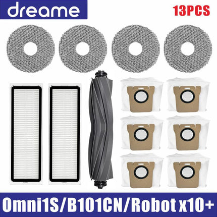 Dreame L10s Ultra / S10 Pro Accessories Mijia Omni 1S B101CN Robot X10+ Vacuum Main Side Brush Filter Mop Parts
