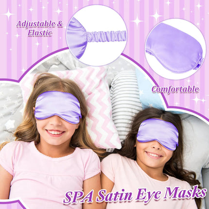 6/10/12Sets Spa Party Robes for Girls Kimono Girls Robe Gowns Kids Birthday Party Supplies Favors Sleepover Slumber Pajamas Part