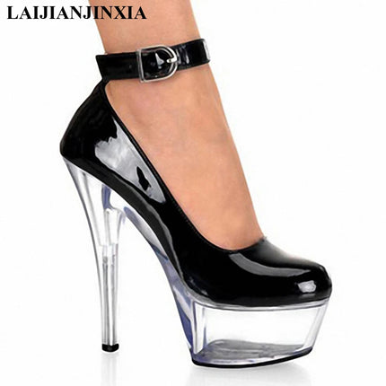 New 13CM/5inches PU Upper Fashion Sexy Exotic High Heel Platform Party Women Pumps Pole Dance Shoes D127
