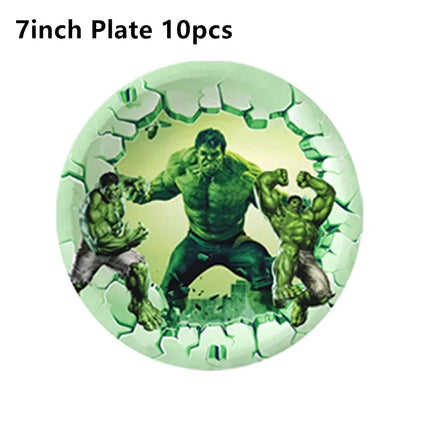The Avengers Hulk Latex Balloon Superhero Foil Ballons Green Anger Cake Topper Happy Birthday Banner Party Decor Kids Gift Toys