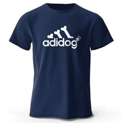 Men's Adidog Printed T-Shirt 100% Cotton Oversized Funny Graphic Tees for Men Women Summer Tops