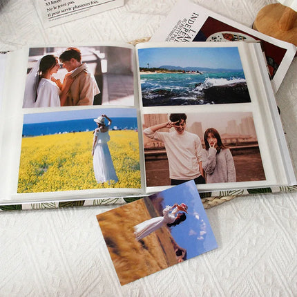 Linen Printed Photo Album Book, 200 Pockets 4×6 Inch, Memory Album for Wedding, Baby, Family and Anniversary Collection