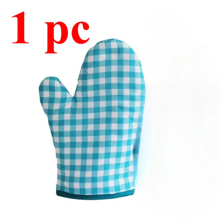 2024 New Style Anti Scalding High Temperature Resistance 100%linen Kitchen Oven Mitts Microwave Oven Gloves for Adult