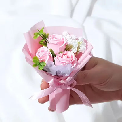 A Bunch of Artificial Mini Roses, Suitable for Home Decoration, Parties, Wedding Decoration, Valentine's Day Gifts,