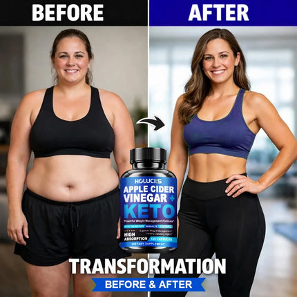Keto ACV 1500mg Supplement, with Apple Cider Vinegar & GoBHB, for Metabolism & Gut Microbiome Health, Beautify Skin, Vitality
