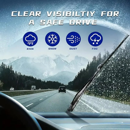 Wiper Front & Rear Wiper Blades Set For KIA Picanto MK3 2018 - 2023 Windshield Windscreen Window Rain Brush 24"+14"+11"